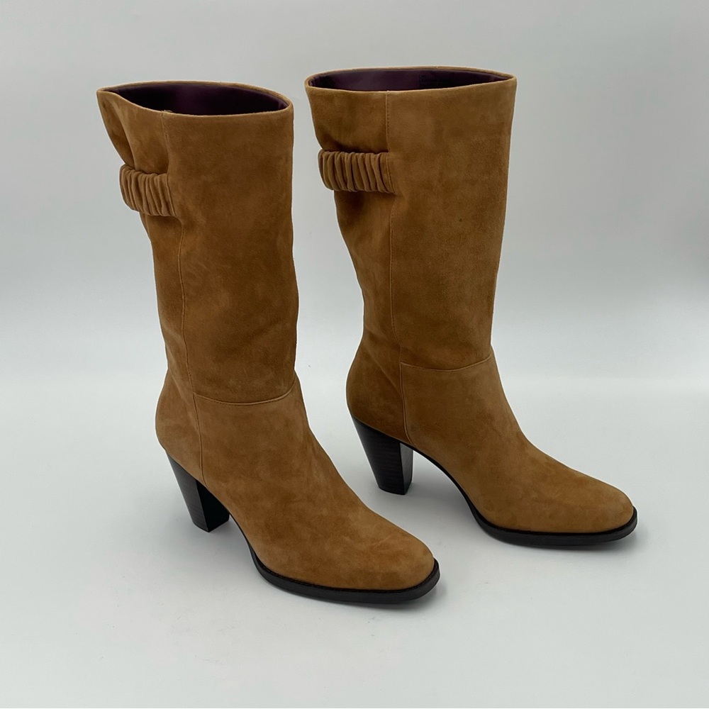 Aerosoles Liki Tan Suede Boots -SZ 6M-MSRP $250–NEW NO BOX